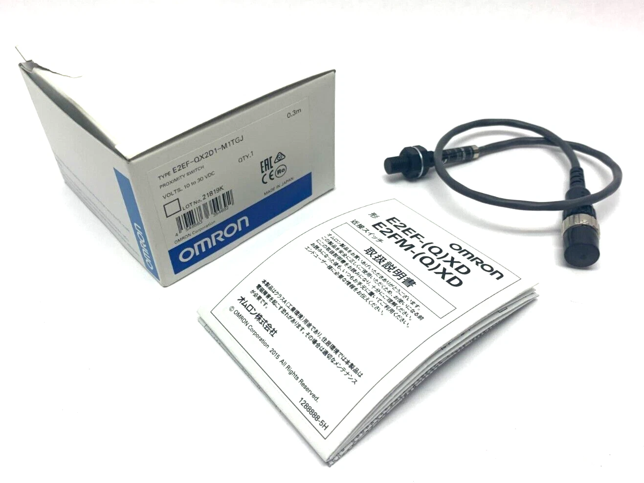 OMRON E2EF-QX2D1-M1TGJ Sensor de Proximidad Inductivo M8 Antisalpicaduras - Imagen 2